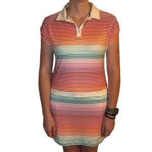 Nike Golf Dress Stripes Womens Size XL
